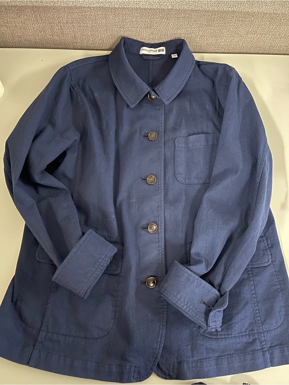 Uniqlo Navy Utility Jacket with Button Front